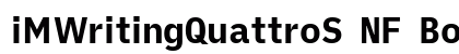 iMWritingQuattroS NF Bold preview