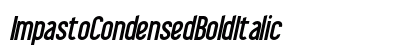 Impasto Condensed Bold Italic preview