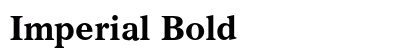 Imperial Bold preview