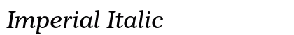 Imperial Italic Preview