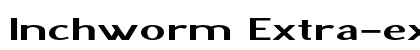 Inchworm Extra-expanded Bold Preview