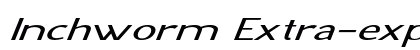 Inchworm Extra-expanded Italic preview