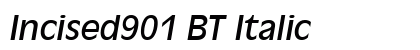 Incised901 BT Italic preview