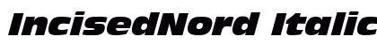 IncisedNord Italic preview