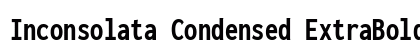Inconsolata Condensed ExtraBold Regular preview