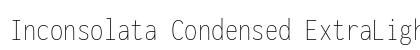 Inconsolata Condensed ExtraLight Regular preview
