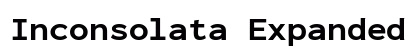 Inconsolata Expanded ExtraBold Regular preview