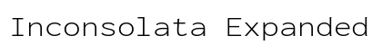 Inconsolata Expanded Light Regular preview
