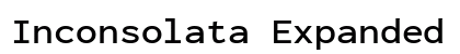 Inconsolata Expanded SemiBold Regular preview