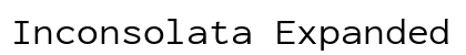 Inconsolata Expanded Regular preview