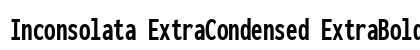 Inconsolata ExtraCondensed ExtraBold Regular preview