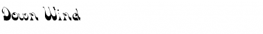 Down Wind Font