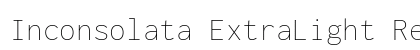 Inconsolata ExtraLight Regular preview