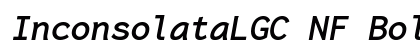 InconsolataLGC NF BoldItalic preview