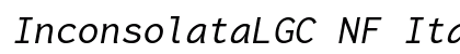 InconsolataLGC NF Italic Preview