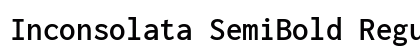 Inconsolata SemiBold Regular preview