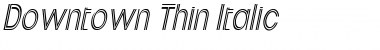 Downtown Thin Font