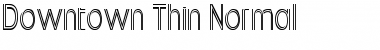 Downtown Thin Font