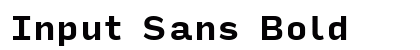 Input Sans Bold Font