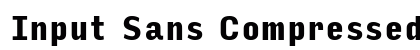 Input Sans Compressed Black Preview