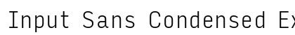 Input Sans Condensed Extra Light preview