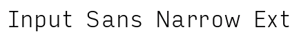Input Sans Narrow Extra Light preview