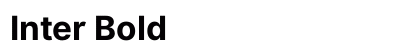 Inter Bold Font