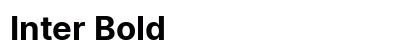 Inter Bold Font