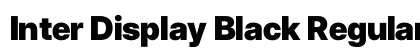 Inter Display Black Regular preview