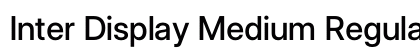 Inter Display Medium Regular preview