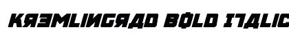 Kremlingrad Bold Italic Bold preview