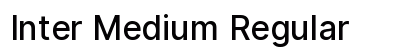 Inter Medium Regular Preview