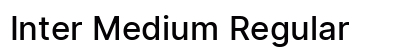 Inter Medium Regular Preview