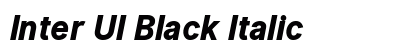 Inter UI Black Italic Preview