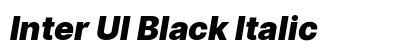 Inter UI Black Italic Preview
