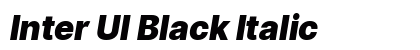 Inter UI Black Italic Preview