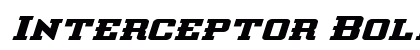Interceptor Bold Expanded Italic Bold Expanded Italic preview