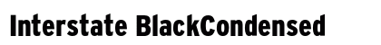 Interstate BlackCondensed Preview