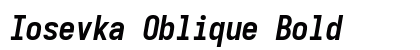 Iosevka Oblique Bold preview