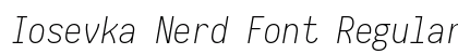 Iosevka Nerd Font Regular Preview