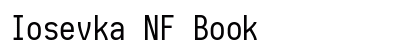 Iosevka NF Book preview