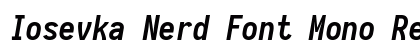 Iosevka Nerd Font Mono Regular Preview