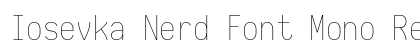 Iosevka Nerd Font Mono Regular Preview
