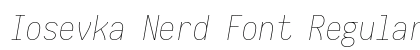 Iosevka Nerd Font Regular Preview