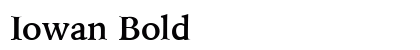 Iowan Bold preview