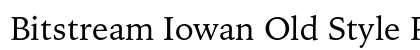Bitstream Iowan Old Style Regular preview