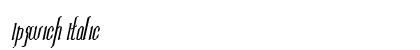 Ipswich Italic Preview