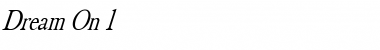 Dream On 1 Font