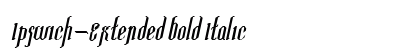 Ipswich-Extended Bold Italic Preview