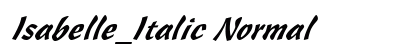 Isabelle_Italic Normal preview